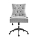 Regent Tufted Fabric Office Chair - Black Light Gray - MOD12140