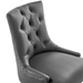 Regent Tufted Vegan Leather Office Chair - Black Gray - MOD12143