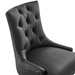 Regent Tufted Vegan Leather Office Chair - Black Black - MOD12146