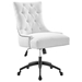 Regent Tufted Fabric Office Chair - Black White - MOD12149