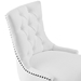 Regent Tufted Fabric Office Chair - Black White - MOD12149