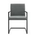 Savoy Vegan Leather Dining Chairs - Set of 2 - Gray - MOD12152