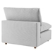 Commix Down Filled Overstuffed 7-Piece Sectional Sofa - Light Gray - MOD12166