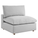 Commix Down Filled Overstuffed 8-Piece Sectional Sofa - Light Gray - MOD12176