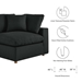 Commix Down Filled Overstuffed 8-Piece Sectional Sofa - Black - MOD12182