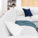 Commix Down Filled Overstuffed 6 Piece Sectional Sofa Set - Pure White - MOD12218