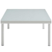 Harmony 8-Piece  Sunbrella® Outdoor Patio Aluminum Sectional Sofa Set - White Gray - Style A - MOD12249