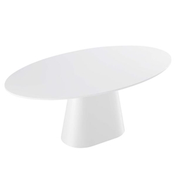 Provision 75" Oval Dining Table - White 