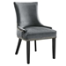 Marquis Performance Velvet Dining Chairs - Set of 2 - Gray - MOD12484