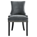 Marquis Performance Velvet Dining Chairs - Set of 2 - Gray - MOD12484