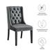Baronet Performance Velvet Dining Chairs - Set of 2 - Gray - MOD12512