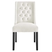 Baronet Performance Velvet Dining Chairs - Set of 2 - White - MOD12514
