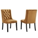 Baronet Performance Velvet Dining Chairs - Set of 2 - Cognac - MOD12517