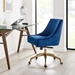 Discern Performance Velvet Office Chair - Navy - Style A - MOD12607