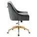 Discern Performance Velvet Office Chair - Gray - Style A - MOD12609