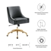 Discern Performance Velvet Office Chair - Gray - Style A - MOD12609