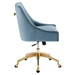 Discern Performance Velvet Office Chair - Light Blue - Style B - MOD12611