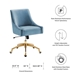 Discern Performance Velvet Office Chair - Light Blue - Style B - MOD12611
