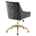 Discern Performance Velvet Office Chair - Gray - Style B - MOD12612