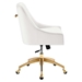 Discern Performance Velvet Office Chair - White - Style B - MOD12615