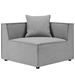 Saybrook Outdoor Patio Upholstered 3-Piece Sectional Sofa - Gray - MOD12632
