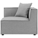 Saybrook Outdoor Patio Upholstered 5-Piece Sectional Sofa - Gray - Style B - MOD12656