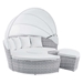 Scottsdale Canopy Sunbrella® Outdoor Patio Daybed - Light Gray White - MOD12681