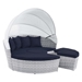 Scottsdale Canopy Outdoor Patio Daybed - Light Gray Navy - MOD12693