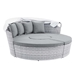 Scottsdale Canopy Outdoor Patio Daybed - Light Gray Gray - MOD12694