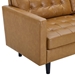 Exalt Tufted Vegan Leather Sofa - Tan - MOD12704