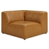 Bartlett Vegan Leather Corner Chair - Tan