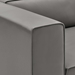 Mingle Vegan Leather 4-Piece Sectional Sofa - Gray - MOD12778
