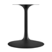 Lippa 78" Oval Wood Grain Dining Table - Black Natural - MOD12882