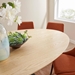 Lippa 78" Oval Wood Grain Dining Table - Black Natural - MOD12882