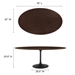 Lippa 78" Oval Wood Grain Dining Table - Black Cherry Walnut - MOD12883