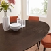 Lippa 78" Oval Wood Grain Dining Table - Black Cherry Walnut - MOD12883