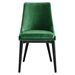 Viscount Accent Performance Velvet Dining Chairs - Set of 2 - Emerald - MOD13054