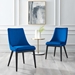 Viscount Accent Performance Velvet Dining Chairs - Set of 2 - Navy - MOD13059