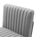 Indulge Channel Tufted Fabric Counter Stool - Light Gray - MOD13193
