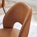 Nico Vegan Leather Dining Chair Set of 2 - Black Tan - MOD13208