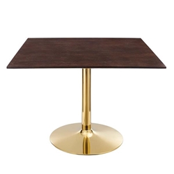 Verne 40" Square Dining Table - Gold Cherry Walnut 