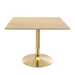 Verne 40" Square Dining Table - Gold Natural - MOD13311
