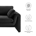 Waverly Boucle Fabric Sofa - Black - MOD13409