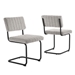 Parity Boucle Dining Side Chairs - Set of 2 - Black Taupe - MOD13433