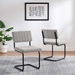 Parity Boucle Dining Side Chairs - Set of 2 - Black Taupe - MOD13433