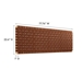 Sparta Weave Wall-Mount King Vegan Leather Headboard - Natural Brown - MOD9232