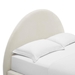 Resort Performance Velvet Arched Round Full Platform Bed - Alabaster - MOD9269