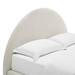 Resort Upholstered Fabric Arched Round Full Platform Bed - Heathered Weave Ivory - MOD9272