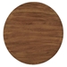 Viva Round Acacia Wood Side Table - Brass Light Oak - MOD9529
