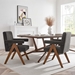 Lyra Fabric Dining Room Chair - Set of 2 - Dark Gray Fabric - MOD9687
